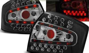 Чорні led ліхтарі задні AUDI A4 B6 седан фото