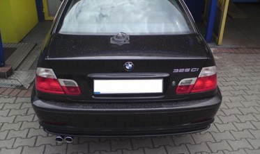 Модельный глушитель Ulter BMW E46 (два входа) (102-229/70RS) фото