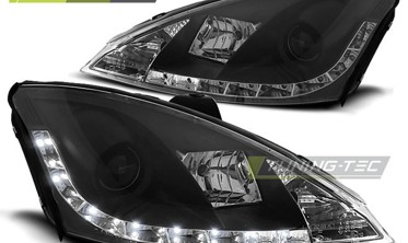 Фари передні чорні з діодами FORD FOCUS МК1 рестайлінг фото