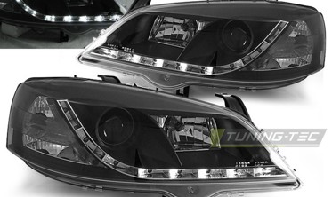Фары передние OPEL ASTRA 2 G с диодной строкой  фото