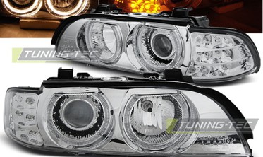 Передні фари BMW 5 E39 з діодними поворотами фото