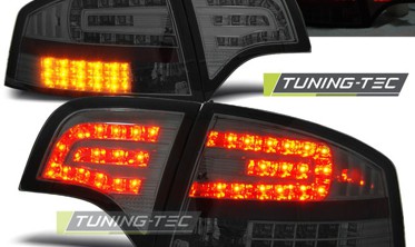 Led фонари тюнинговые задние smoke AUDI A4 B7 sedan фото