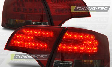 Ліхтарі (стопи) задні діодні AUDI A4 B7 універсал, red smoke фото
