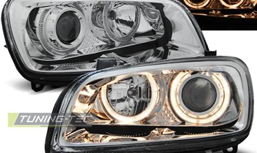 Нові тюнінг передні фари TOYOTA RAV4 з кільцями фото