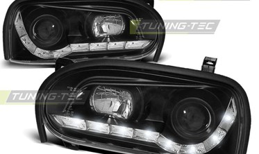 Фары передние VOLKSWAGEN GOLF 3 с диодной строкой фото