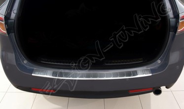 Накладка на бампер с загибом Mazda 6 Kombi фото
