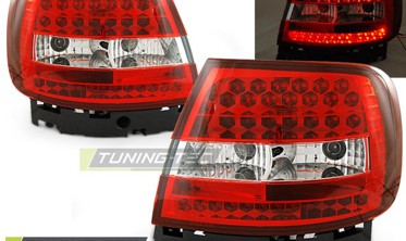 Led фонари задние AUDI A4 B5 седан red white фото