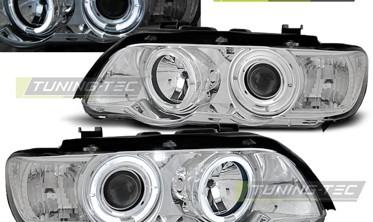 Фари передні BMW X5 E53 дорестайл з кільцями фото