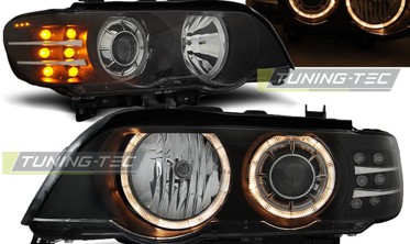 Ксеноновые фары передние с диодными поворотами BMW X5 E53 дорестайл фото