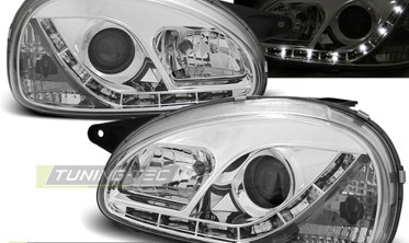 Передні фари з діодним рядком OPEL CORSA B фото