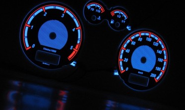 Тюнинговые накладки на шкалы приборов Seat Arosa (1996-2000) вер. 1 фото