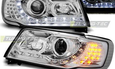 Передні тюнінгові фари AUDI 100 C4 з діодами фото