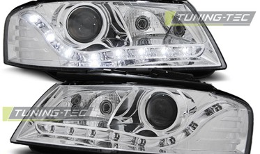 Передні тюнінг фари з лінзою тип Hi-Low AUDI A3 8P дорестайл фото