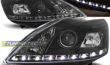 Новые передние фары с диодами FORD FOCUS 2 рестайлинг фото