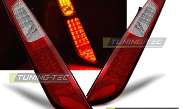 Тюнінгові задні ліхтарі FORD FOCUS 2 2008-2010 хетчбек з діодними поворотами фото