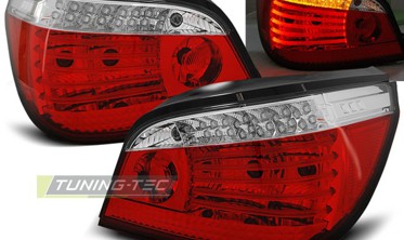 Диодные фонари (стопы задние) BMW 5 E60 red white фото