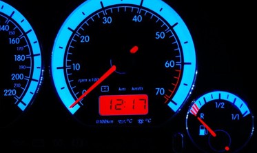 Тюнінгові накладки на шкали приладів Volkswagen Golf 3, Vento, Jetta 3, Polo 6N вар. 1 фото