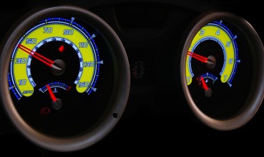 Накладки, що світяться в щиток приладів Renault Megane 2 вер. 2 фото