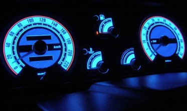 Светящиеся накладки на шкалы приборов Renault Clio 1 вер. 1 фото