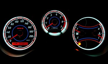 Плазменные накладки на шкалы приборов Toyota RAV4 фото