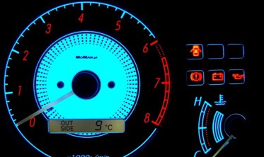 Тюнінг накладки на спідометр і тахометр Toyota Corolla E11 вар. 1 фото