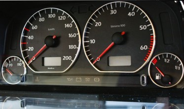 Плазмові вставки в щиток приладів Volkswagen Golf 3, Vento, Jetta 3, Polo 6N вар. 3 фото