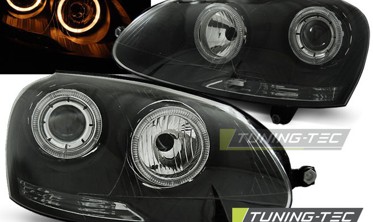 Фари передні Depo з лінзами і кільцями VW Golf 5 / Jetta фото