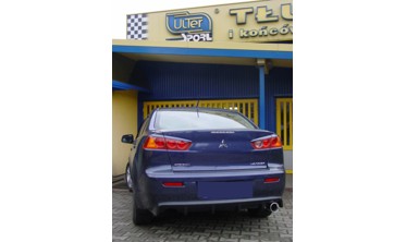 Модельний глушник Mitsubishi Lancer X овал (118-103/27) фото