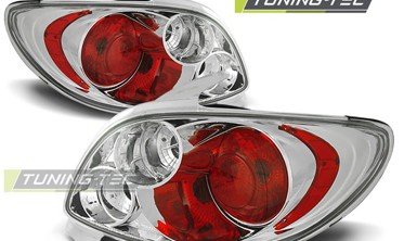 Тюнінгові ліхтарі задні PEUGEOT 206 хетчбек, хром фото