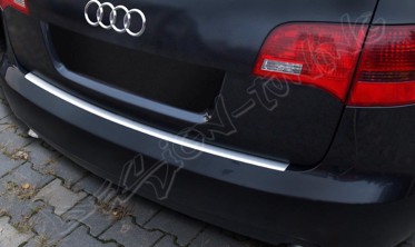 Накладка на бампер с загибом AUDI A6 (2004-2011) фото