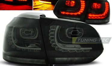 Диодные фонари задние VOLKSWAGEN GOLF 6 тонированные фото