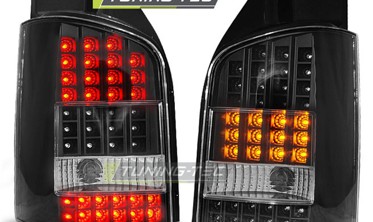 Чорні діодні ліхтарі задні VOLKSWAGEN T5 2003-2009 фото