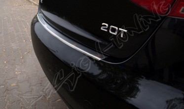 Накладка на бампер із загином AUDI A4 B8 (2008-...) фото
