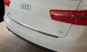 Накладка на бампер с загибом AUDI A6 (2011-...) фото