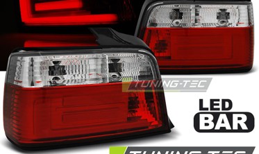 Диодные задние фонари BMW E36 седан LED BAR фото