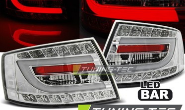 Ліхтарі задні тюнінгові AUDI A6 C6 хром фото