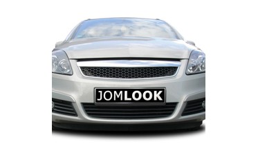 Решітка радіатора Opel Zafira B (JOM) чорна з хром смугою фото