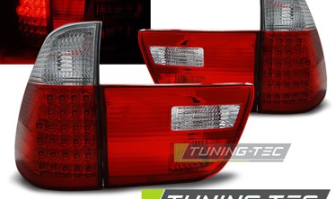 Led ліхтарі задні (стопи тюнінг) BMW X5 E53 red white фото