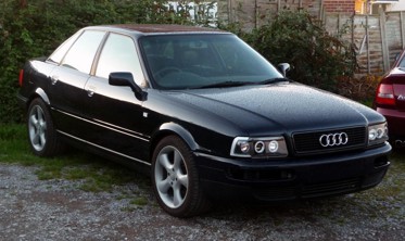 Тюнінгові фари передні Audi 80 B4 з кільцями фото
