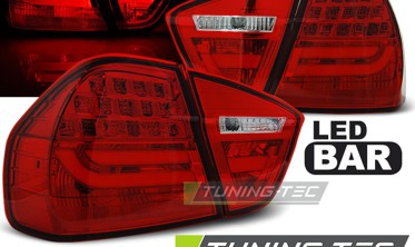 Задние тюнинг фонари LED BAR BMW 3 E90 красные фото