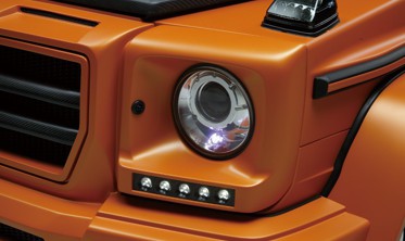 Рамки фар с DRL Mercedes G W461/463 (в стиле Brabus) фото