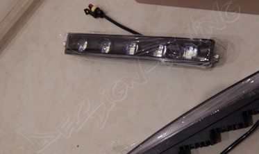 Рамки фар с DRL Mercedes G W461/463 (в стиле Brabus) фото