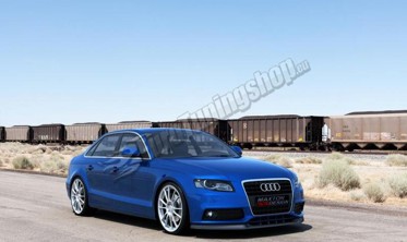 Тюнинг накладка переднего бампера Audi A4 B8 дорестайл вер. 1 фото