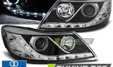Оптика тюнинговая передняя SKODA OCTAVIA 2 2009-2012 фото