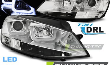 Тюнинговые фары передние VOLKSWAGEN GOLF 7 с диодами U-тип фото