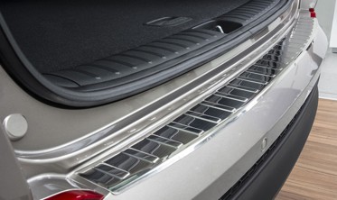 Защитная накладка на задний бампер Hyundai Tucson 3  фото