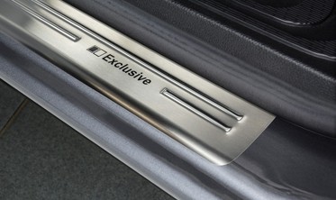 Накладки на пороги Mercedes V W447 матовые фото