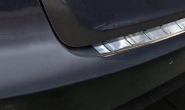 Накладка на бампер із загином AUDI A4 B8 (2012-...) післярест. фото