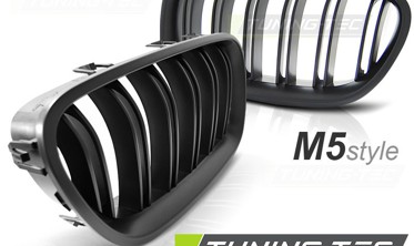 Решетка (ноздри) BMW F10/F11 стиль М5 черная матовая фото