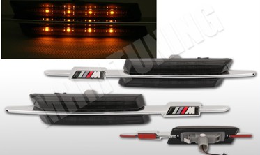 Бічні LED повторювачі поворотів BMW E46 фото